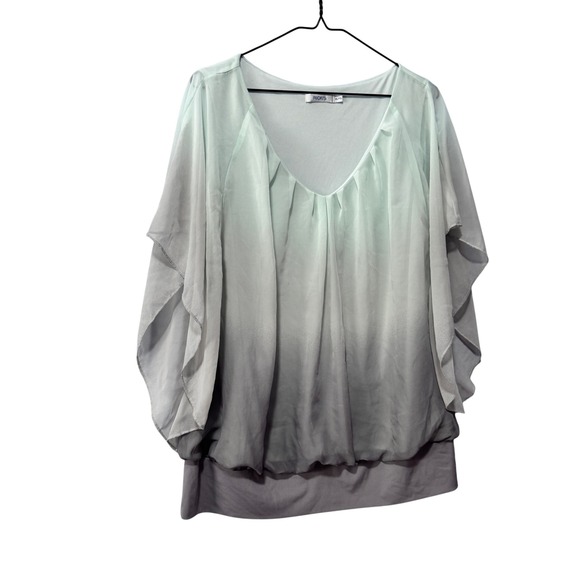 Rickis Tops - Rickis Ombre‎ Butterfly Sleeve Tunic Top Women XL TG